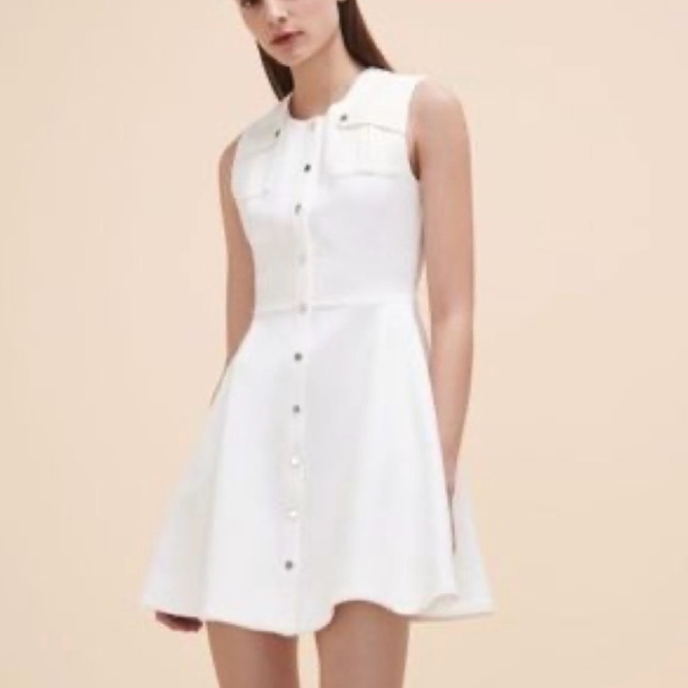 Maje Paris rimelli snap front dress